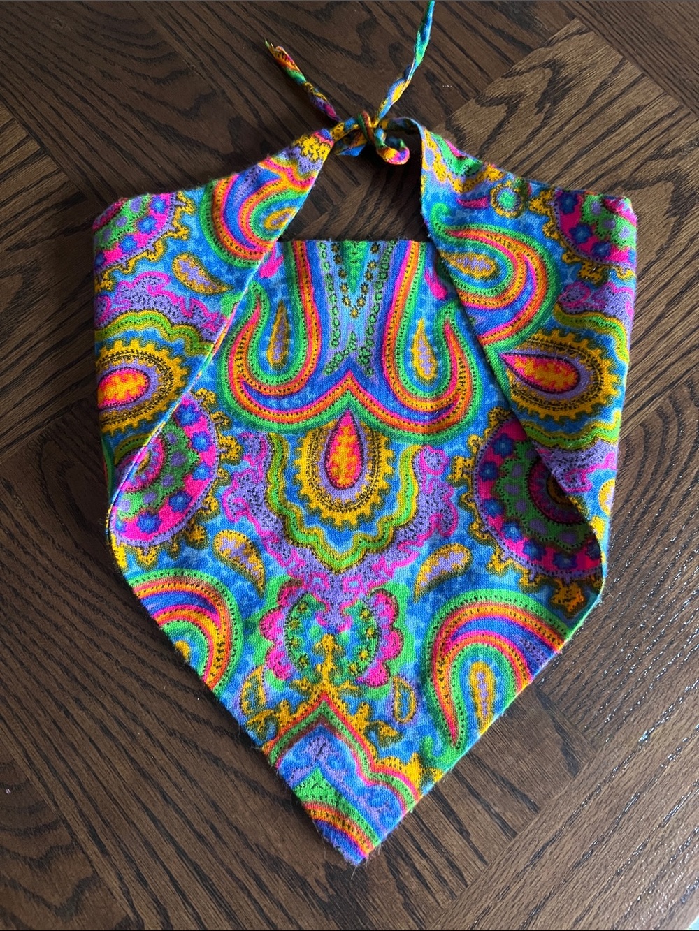 Psychedelic Paisley Triangle Scarf